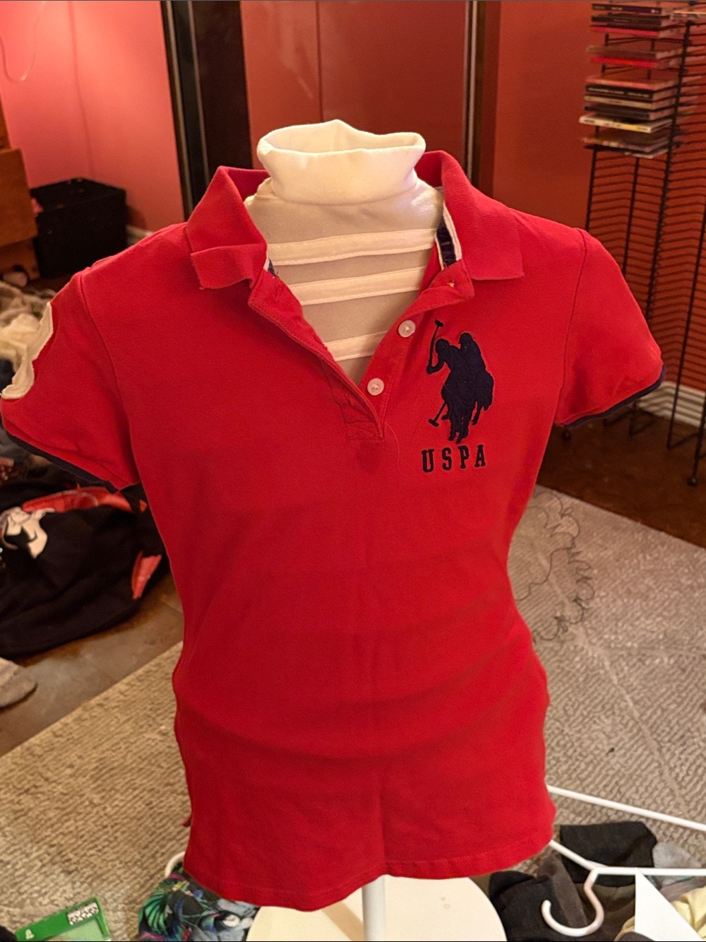 Red USPA short sleeved shirt
